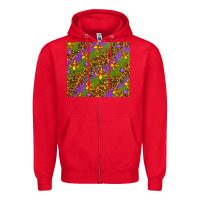 Red Mardi Gras Zipper Hoodie - NancyCooperArtShop
