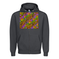 Smoke Mardi Gras Zipper Hoodie - NancyCooperArtShop