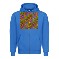 True Royal Mardi Gras Zipper Hoodie - NancyCooperArtShop