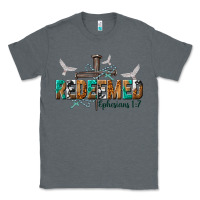 Charcoal Heather redeemed ephesians 1 7 Classic Tee - NancyCooperArtShop