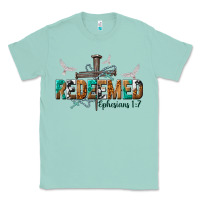 Seafoam redeemed ephesians 1 7 Classic Tee - NancyCooperArtShop