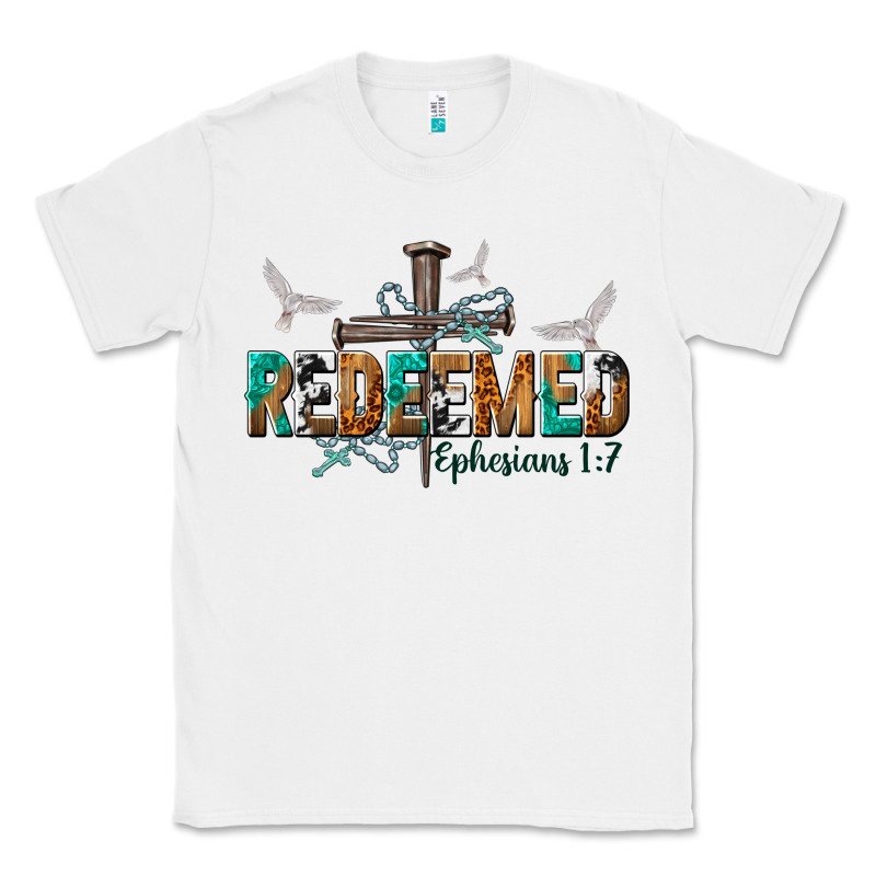 Redeemed Ephesians 1 7 Classic Tee by NancyCooperArtShop | Teevron