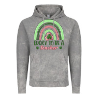 Cloud Rock lucky to be a teacher Vintage Hoodie - MaliasSmallBusiness