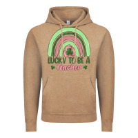 Vintage Coffee lucky to be a teacher Vintage Hoodie - MaliasSmallBusiness