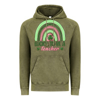 Vintage Olive lucky to be a teacher Vintage Hoodie - MaliasSmallBusiness