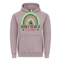 Vintage Zinc lucky to be a teacher Vintage Hoodie - MaliasSmallBusiness