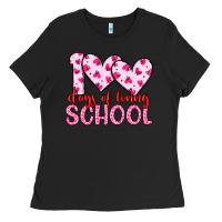 Black 100 days of loving school Ladies Tee - Artiststas