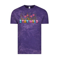 Cloud Purple stay wild Vintage Tee - MaliasSmallBusiness