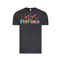 Vintage Black stay wild Vintage Tee - MaliasSmallBusiness
