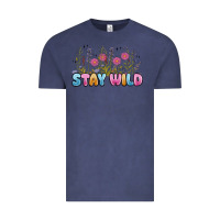 Vintage Denim stay wild Vintage Tee - MaliasSmallBusiness
