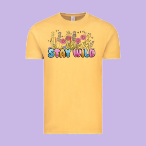 Stay Wild Vintage Tee Designed By Maliassmallbusiness