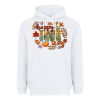 White happy thanksgiving day Heavyweight Hoodie - CowGirlArtShop