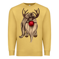 Antique Gold deer gnome Premium Sweatshirt - CowGirlArtShop