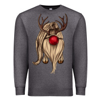 Charcoal Heather deer gnome Premium Sweatshirt - CowGirlArtShop
