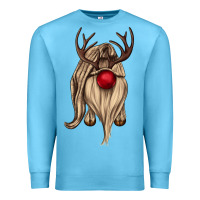 Ocean Blue deer gnome Premium Sweatshirt - CowGirlArtShop