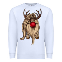 White deer gnome Premium Sweatshirt - CowGirlArtShop