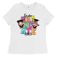 White kinder graduate 2023 Ladies Tee - RanaPortraitStore