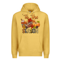 Antique Gold tis the season football Premium Hoodie - CowGirlArtShop