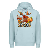Blue Mist tis the season football Premium Hoodie - CowGirlArtShop