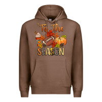 Chestnut tis the season football Premium Hoodie - CowGirlArtShop