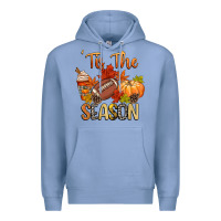 Colony Blue tis the season football Premium Hoodie - CowGirlArtShop