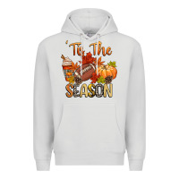 Dove Grey tis the season football Premium Hoodie - CowGirlArtShop