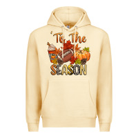 Pina Colada tis the season football Premium Hoodie - CowGirlArtShop