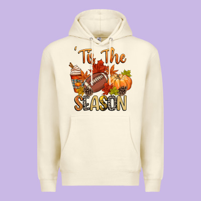 Tis The Season Football Premium Hoodie Designed By Cowgirlartshop