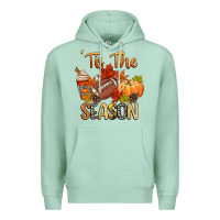 Seafoam tis the season football Premium Hoodie - CowGirlArtShop