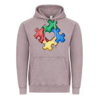 Vintage Zinc autism puzzle Vintage Hoodie - MaliasSmallBusiness