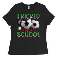 Black i kicked 100 days of school Ladies Tee - Artiststas