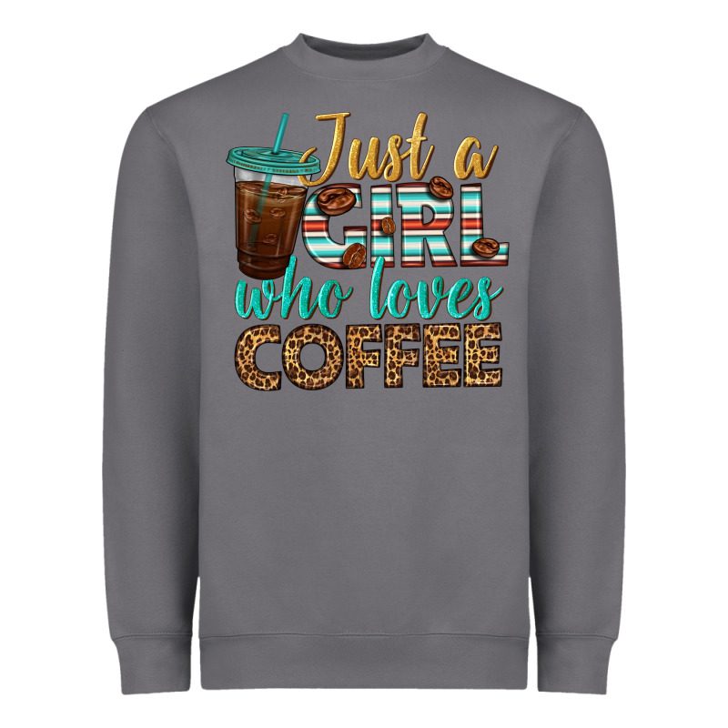 Just A Girl Who Loves Coffee Heavyweight Sweatshirt by BundleAndBundleShop | Teevron