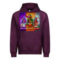 Mauve Wine happy hallothanksmas Urban Hoodie - FaDigitalArtStudio