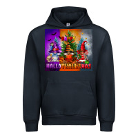 Navy happy hallothanksmas Urban Hoodie - FaDigitalArtStudio