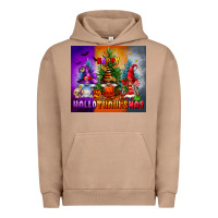 Pigment Burro happy hallothanksmas Urban Hoodie - FaDigitalArtStudio
