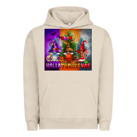 Pigment French Oak happy hallothanksmas Urban Hoodie - FaDigitalArtStudio