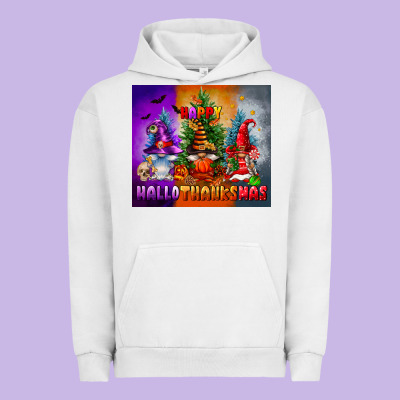 Happy Hallothanksmas Urban Hoodie Designed By Fadigitalartstudio