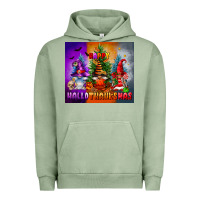 Pigment Oil Green happy hallothanksmas Urban Hoodie - FaDigitalArtStudio