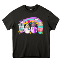 Asphalt unicorn coffee cups Heavy Core Tee - AdoDesignShop
