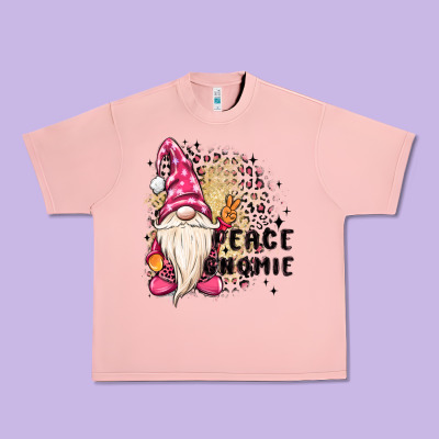 Peace Gnomie Urban Heavy Tee Designed By Maliassmallbusiness