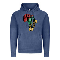 Vintage Denim its the black history for me Vintage Hoodie - MaliasSmallBusiness