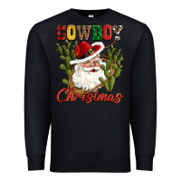 Black cowboy christmas western cactus Premium Sweatshirt - CowGirlArtShop