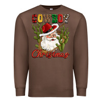 Chestnut cowboy christmas western cactus Premium Sweatshirt - CowGirlArtShop