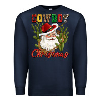 Navy cowboy christmas western cactus Premium Sweatshirt - CowGirlArtShop
