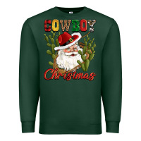 Sports Green cowboy christmas western cactus Premium Sweatshirt - CowGirlArtShop