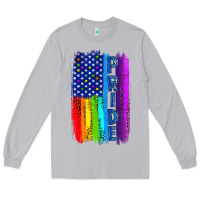Moon Dust Pride LGBTQ+ American Flag Long Sleeve Tee - BundleAndBundleShop