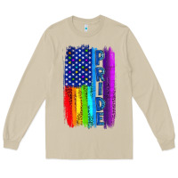 Mushroom Pride LGBTQ+ American Flag Long Sleeve Tee - BundleAndBundleShop