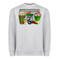 Heather Grey soccer coffee cups bbs Heavyweight Sweatshirt - BundleAndBundleShop