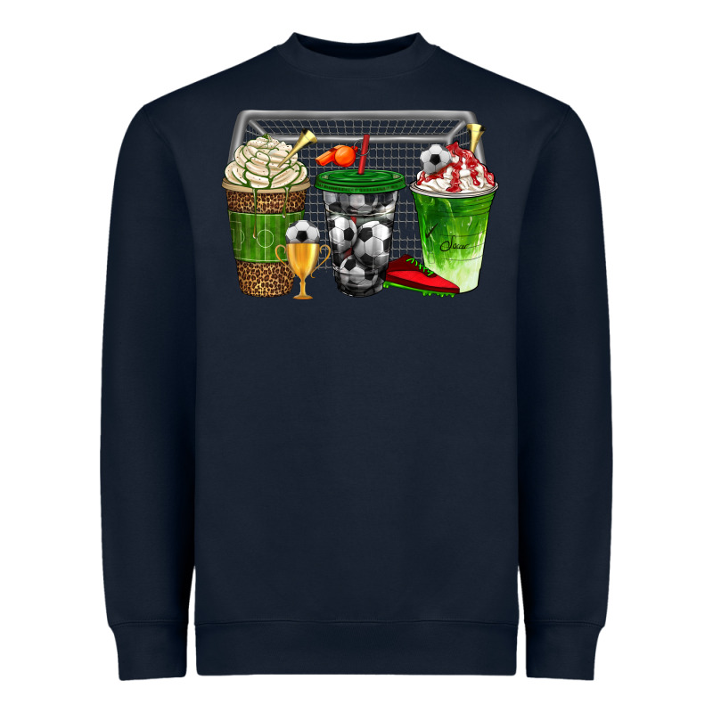 Soccer Coffee Cups Bbs Heavyweight Sweatshirt by BundleAndBundleShop | Teevron