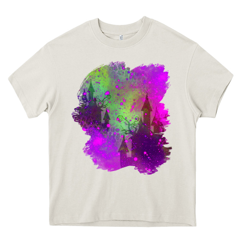 Castle Halloween Patch Heavy Core Tee by BundleAndBundleShop | Teevron
